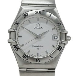 OMEGA Constellation 1512.30 Watch Men's Date Quartz Stainless Steel SS Silver White Polished