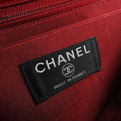 CHANEL Bag Women's Shoulder Tweed Matelasse 25 Red Chain Double