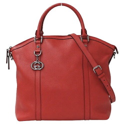 GUCCI Bag Women's Handbag Shoulder 2way Leather Red 339551 Vermilion