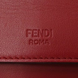 FENDI bag for women, F is handbag, shoulder bag, 2way, leather, Canay F, red, 8BT284