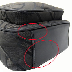 Burberry Bag Men's Handbag Shoulder 2way Canvas Black Grey Compact