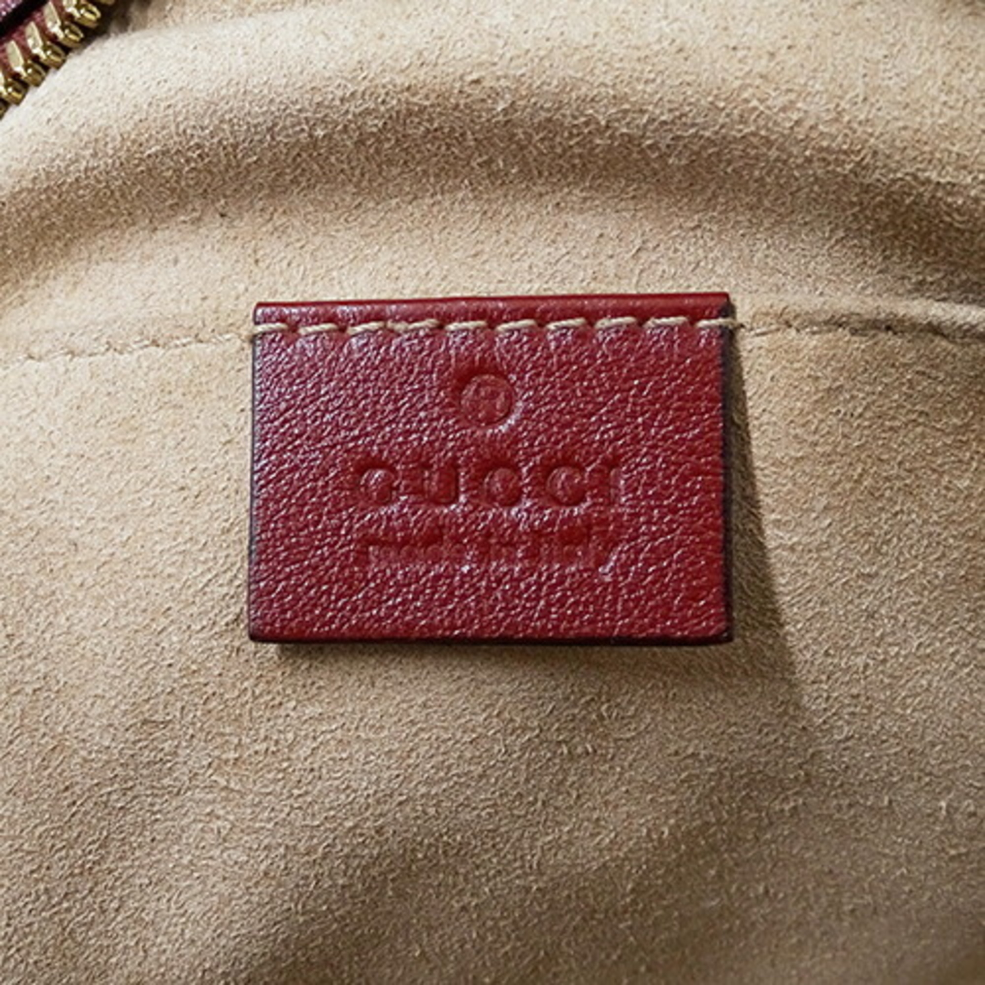 GUCCI Bag Women's Shoulder GG Marmont Canvas Brown Red 447632 Compact