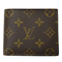 Louis Vuitton LOUIS VUITTON Wallet Monogram Women's Men's Bifold Portefeuille Marco NM Brown M62288 Compact Billfold Coin Purse