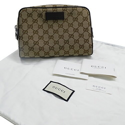 Gucci GUCCI Bag Men's GG Canvas Body Waist Pattern Brown 449174