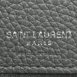 Saint Laurent Thin Large Sac de Jour Tote Bag in Grey Leather