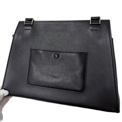 CELINE Women's Edge Medium Leather Handbag Beige Black Bicolor