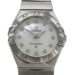 OMEGA Constellation 123.10.27.60.55.001 Ladies' Watch 12P Diamond Shell Quartz Stainless Steel SS Silver Polished