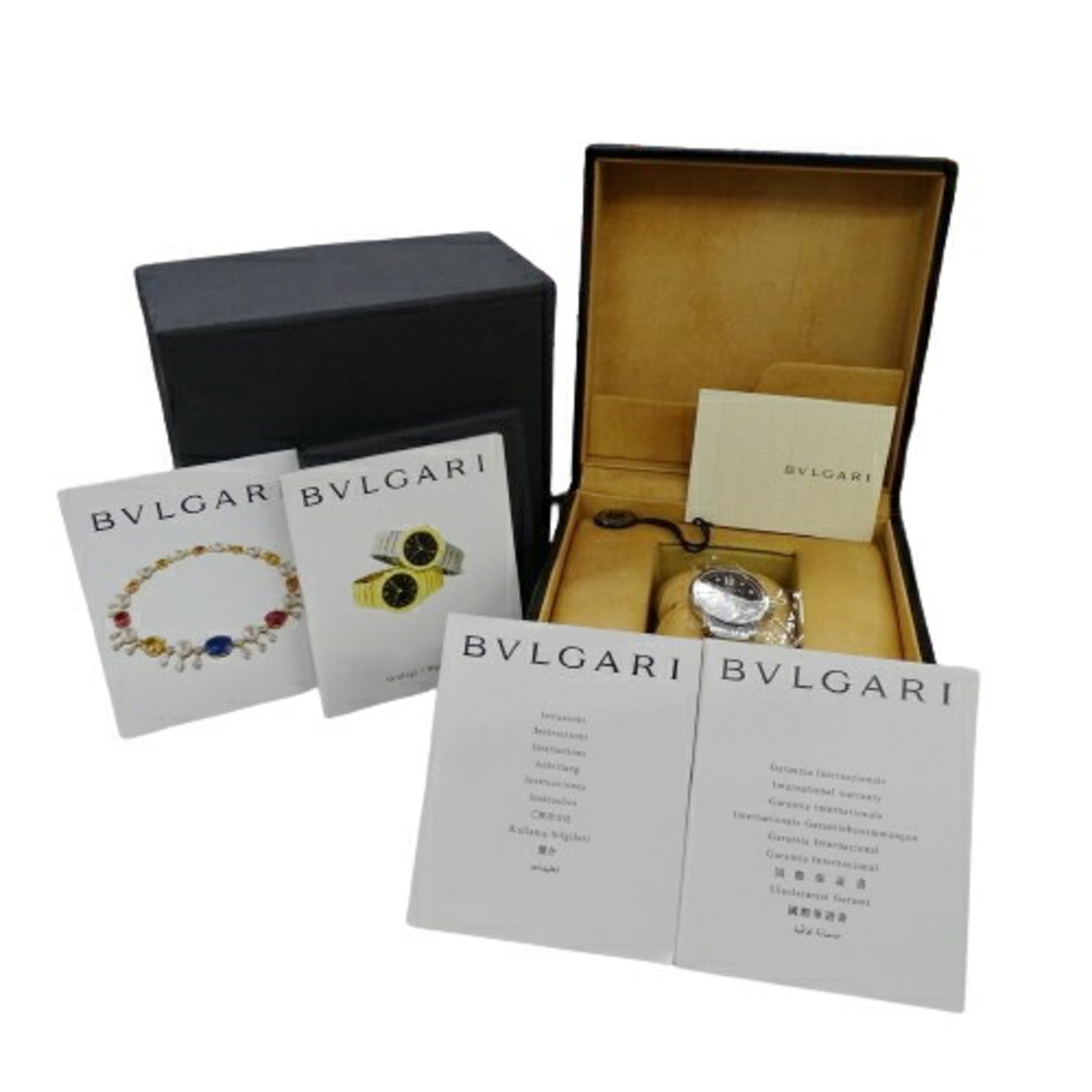 BVLGARI Women's Solotempo Watch, 10P Diamond Quartz, Stainless Steel, SS ST29S, Silver, Grey, Polished