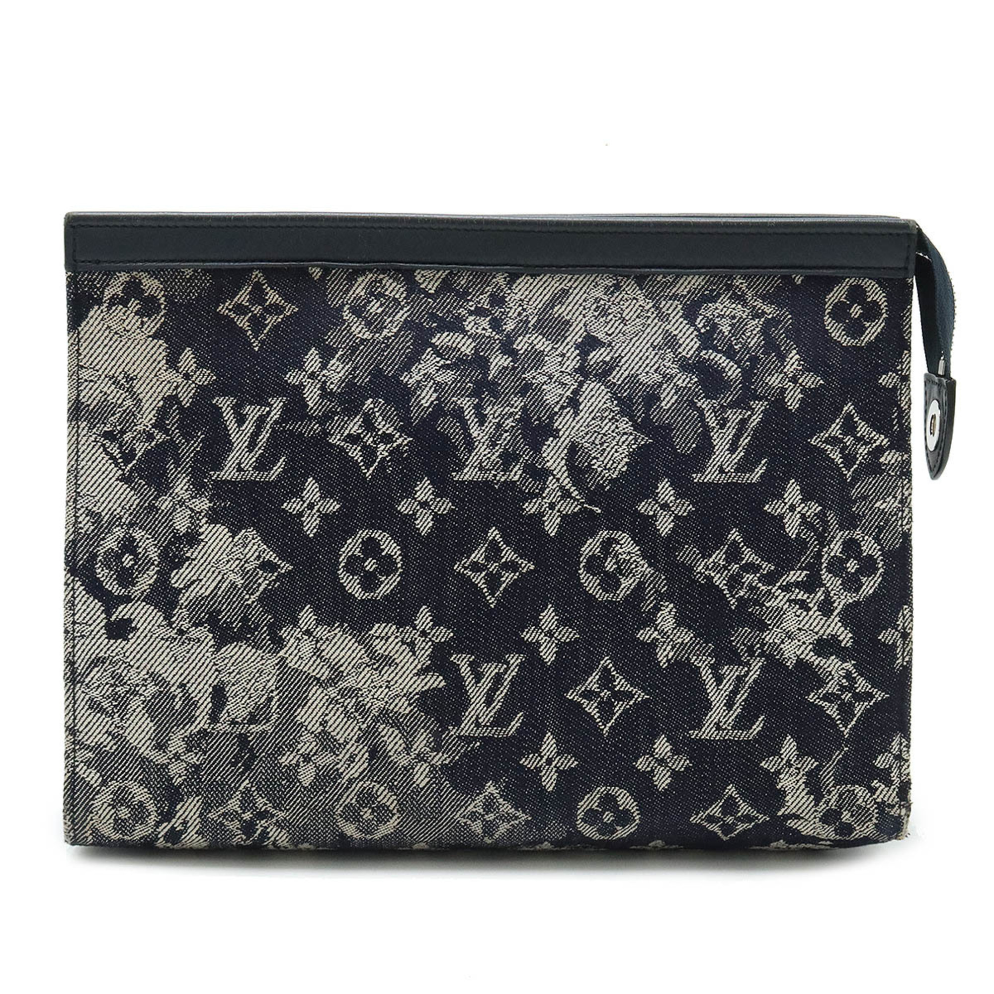 LOUIS VUITTON Louis Vuitton Monogram Tapestry Pochette Voyage MM Second Bag Clutch Pouch Denim M80034