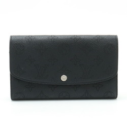 LOUIS VUITTON Mahina Portefeuille Iris Bi-fold Long Wallet Leather Noir Black M60143