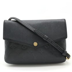 LOUIS VUITTON Louis Vuitton Monogram Empreinte Twice Shoulder Bag Pochette Noir Black M50258