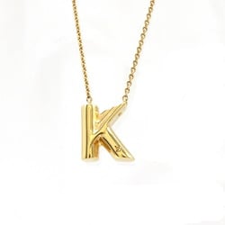 LOUIS VUITTON Louis Vuitton Necklace LV&ME K Initial Alphabet Pendant GP Gold M61066