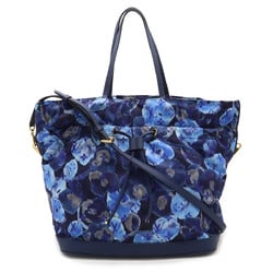 LOUIS VUITTON Louis Vuitton Ikat Flower Noefull MM Tote Bag Shoulder Grand Blue M94312