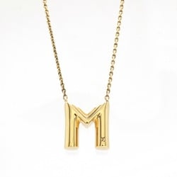 LOUIS VUITTON Louis Vuitton Necklace LV&ME M Initial Alphabet Pendant GP Gold M61068