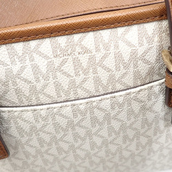 Michael Kors Tote Bag JET SET TRAVEL Carryall Extra Small Women's Vanilla PVC Leather 35T9GTVT0B150 Signature