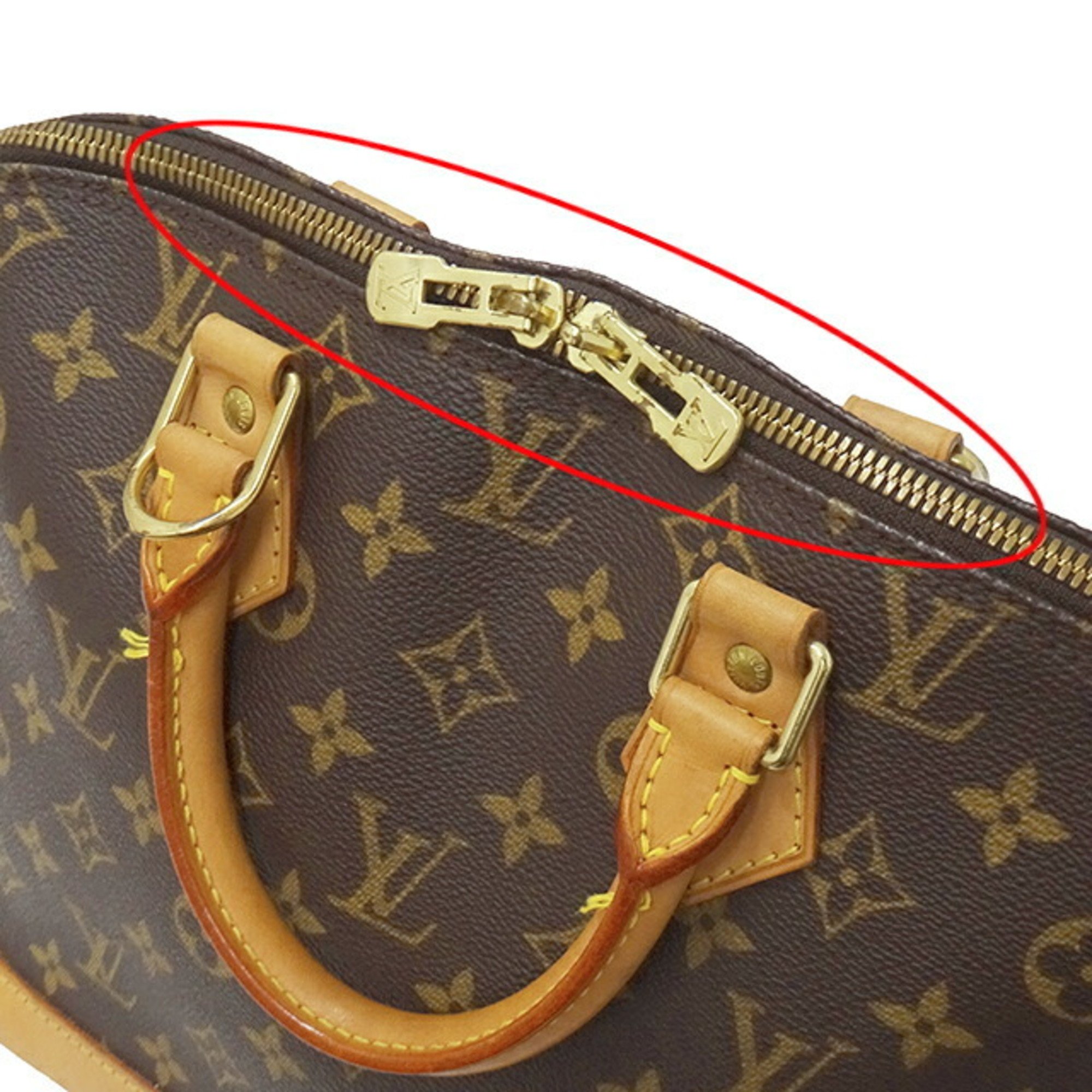 LOUIS VUITTON Bag Monogram Ladies Handbag Alma Brown M51130