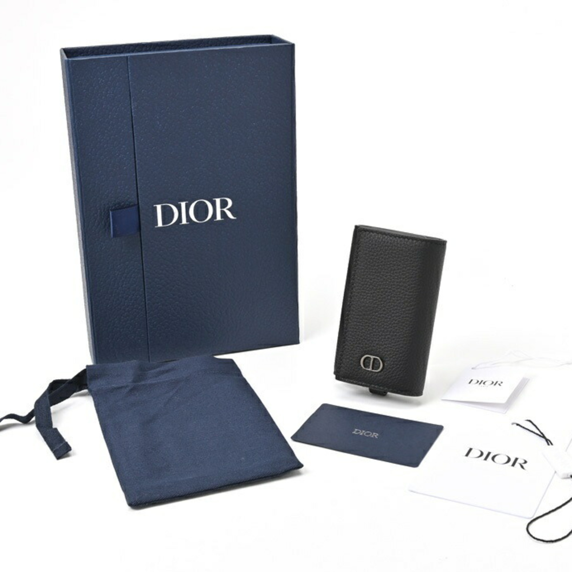 Christian Dior Dior CD Icon Key Case Holder 2ESKH281CDI_H00N Grained Calfskin S-155790