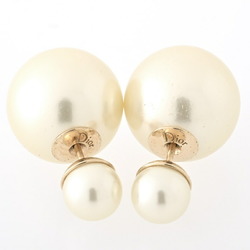 Christian Dior Dior Tribal Earrings Metal Resin Pearl Gold S-155690