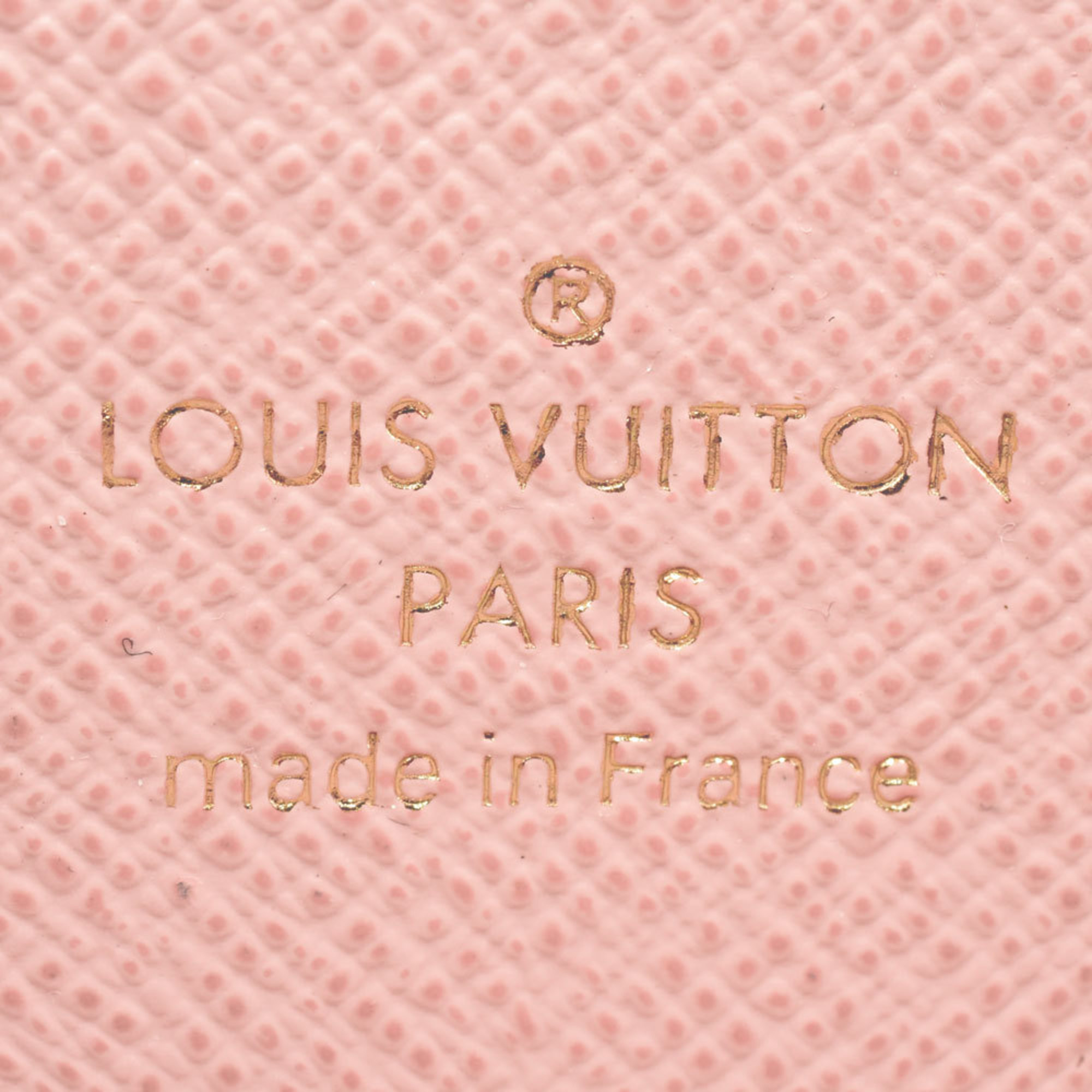 Louis Vuitton LOUIS VUITTON Portefeuille Clemence Round Monogram Canvas M61298 Rose Ballerine RFID Women's