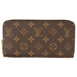 Louis Vuitton LOUIS VUITTON Zippy Wallet Round Monogram Canvas M42616 Brown RFID Women's