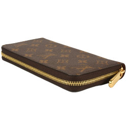 Louis Vuitton LOUIS VUITTON Zippy Wallet Round Monogram Canvas M42616 Brown RFID Women's