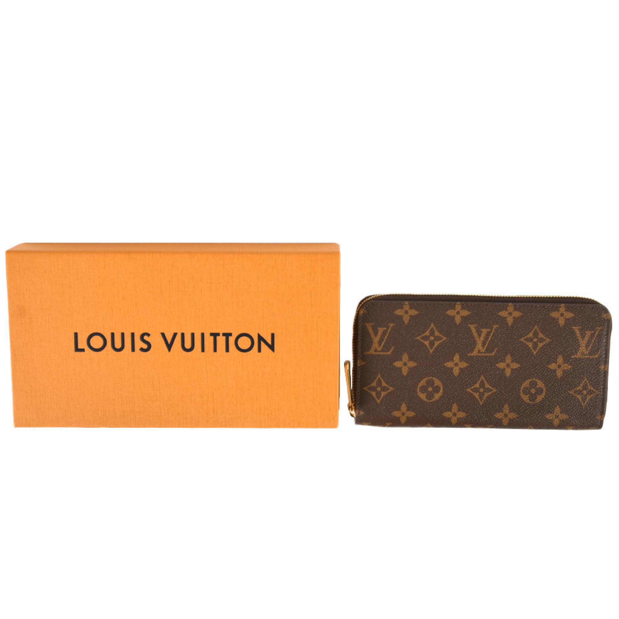 Louis Vuitton LOUIS VUITTON Zippy Wallet Round Monogram Canvas M42616 Brown RFID Women's