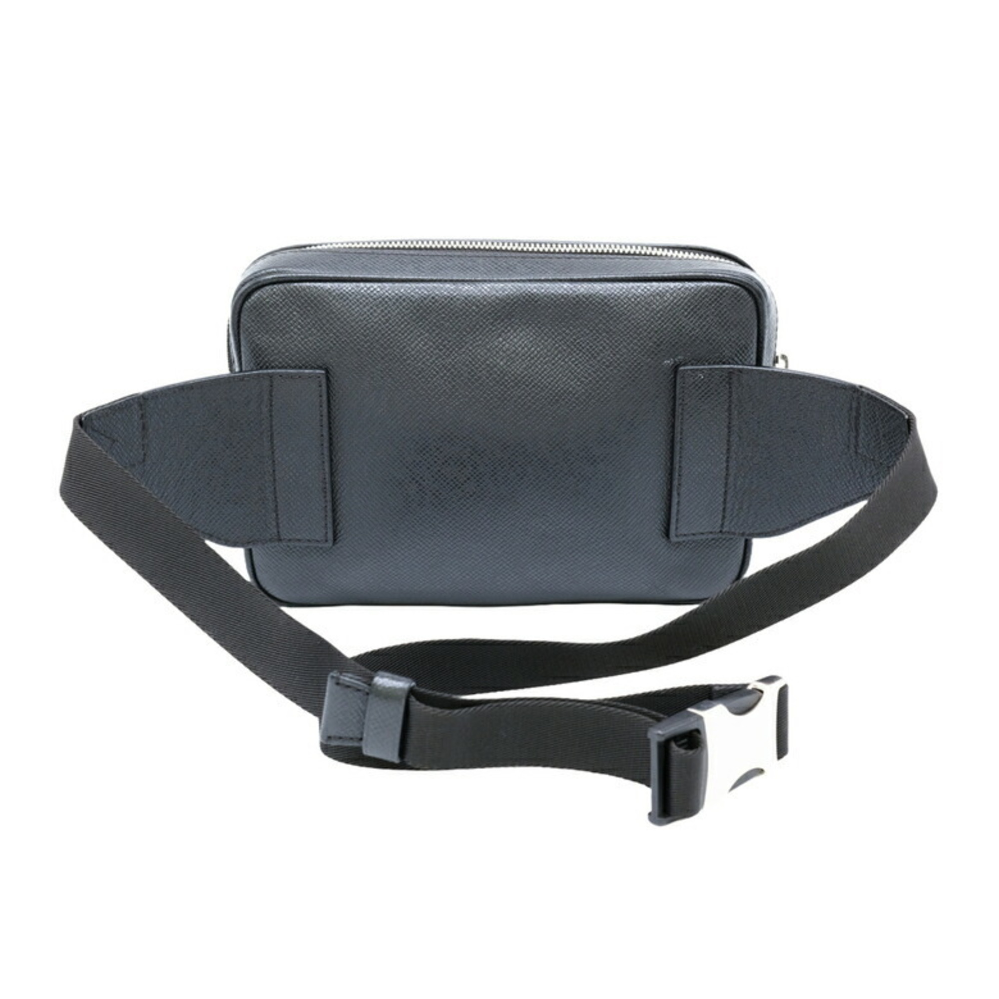 LOUIS VUITTON Louis Vuitton Sling Bag Bum Waist Pouch Outdoor Taiga Black M33438