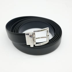 PRADA Prada Belt Long Double Leather Black Blue