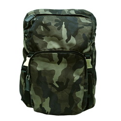 PRADA Prada Backpack Camouflage Pattern Nylon FUMO Green V135