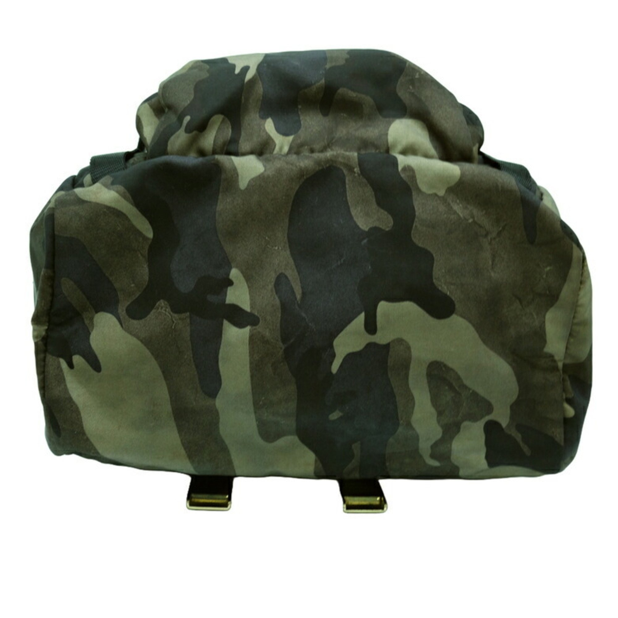 PRADA Prada Backpack Camouflage Pattern Nylon FUMO Green V135