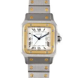 Cartier Santos Galbe LM Watch, Automatic, White Dial, SS x YG, Men's