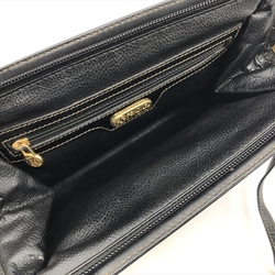 FENDI ZUCCA shoulder bag PVC coated canvas leather khaki