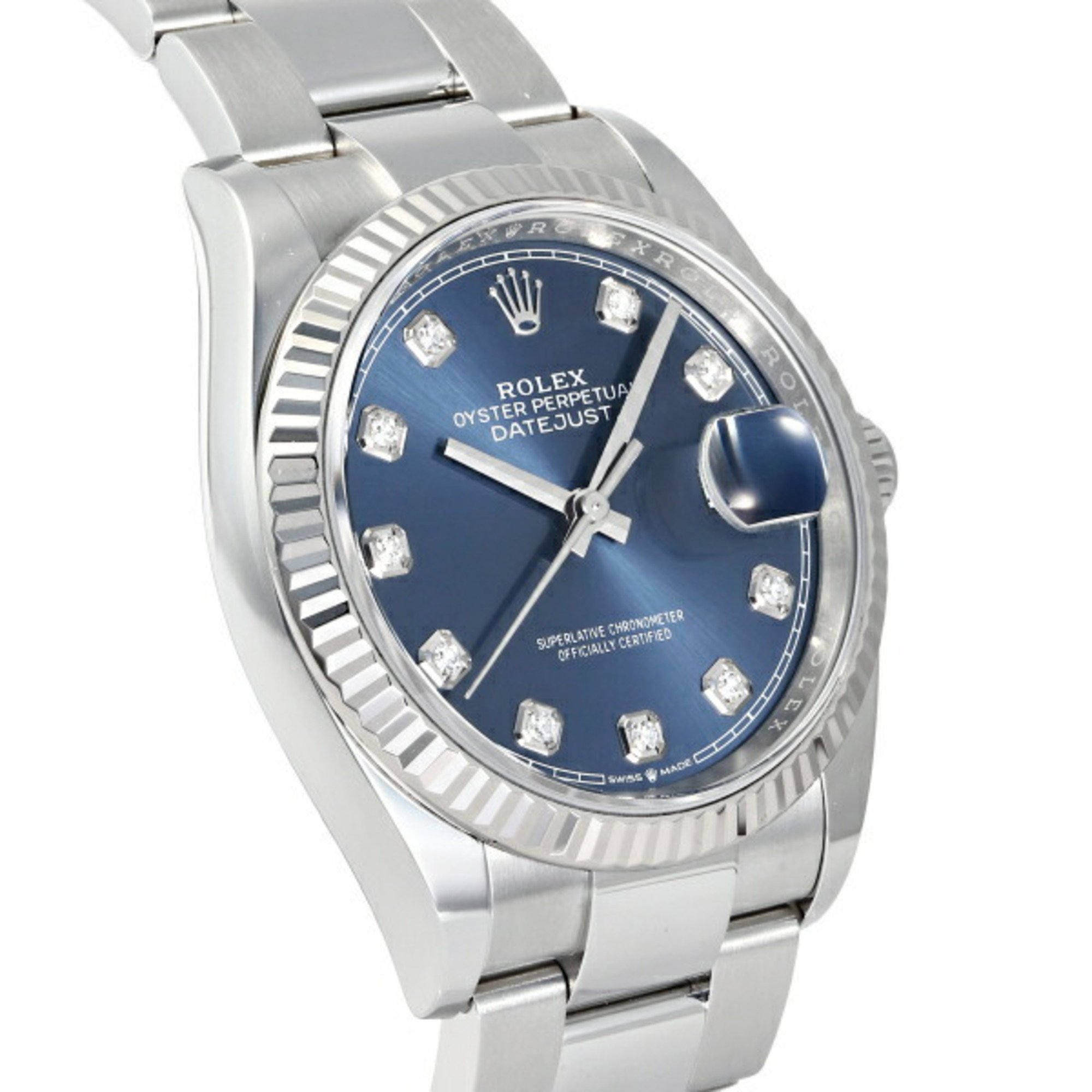 Rolex ROLEX Datejust 36 126234G Bright Blue Dial Men's Watch