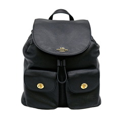 COACH Pebbled Leather Billy Backpack Black F29008