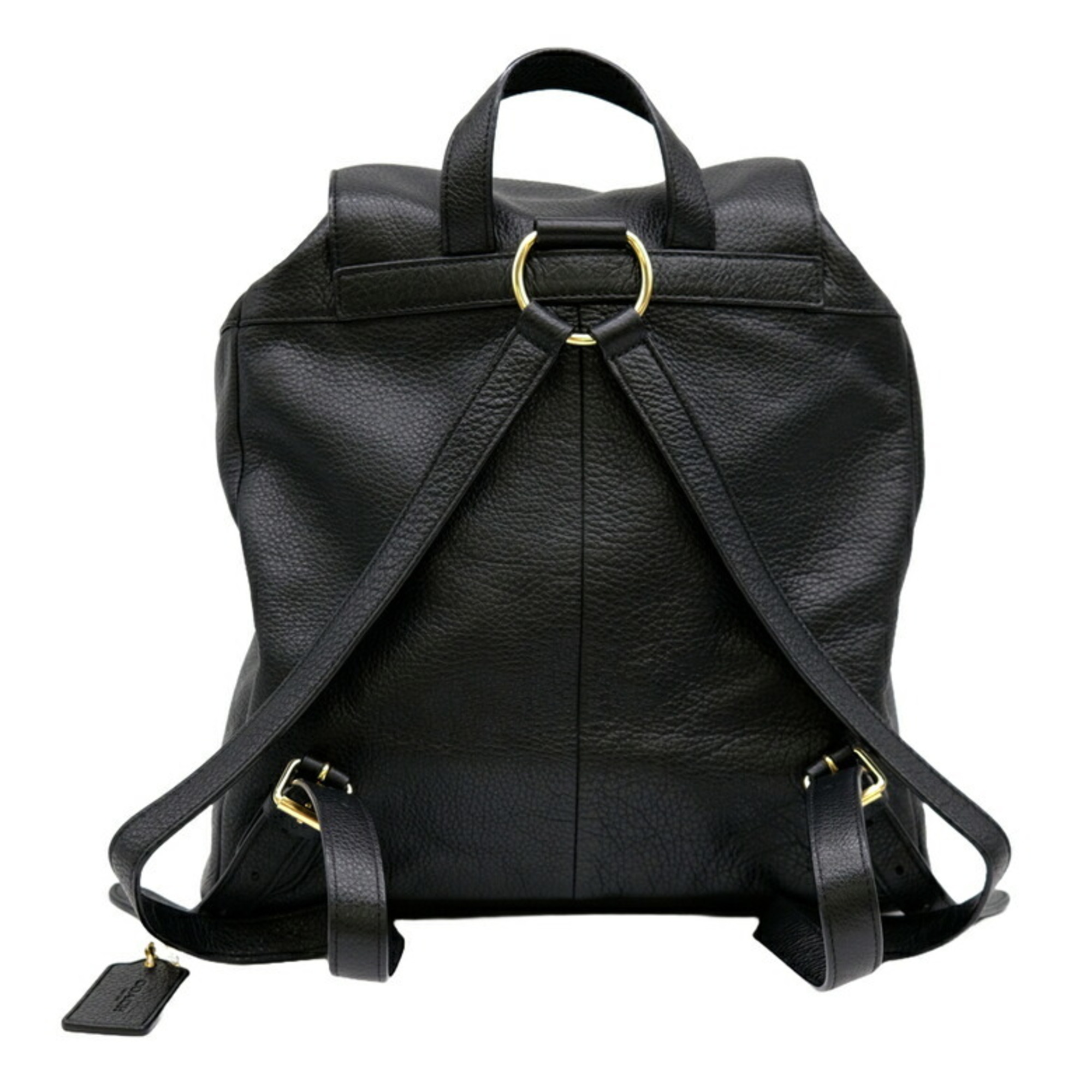 COACH Pebbled Leather Billy Backpack Black F29008