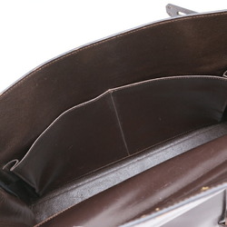 HERMES Kelly 35 Handbag Tote Box Calf Leather Dark Brown