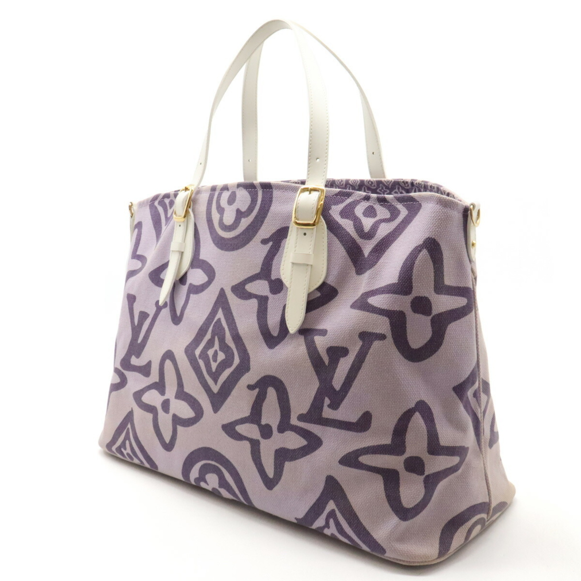 LOUIS VUITTON Louis Vuitton Cruise Line Taisienne GM Tote Bag Large Shoulder Canvas Lilac Purple M95681