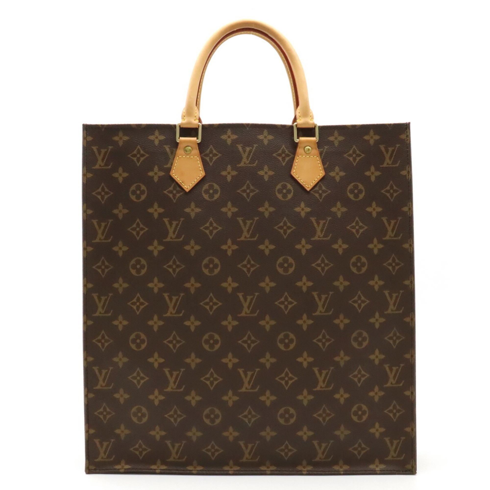 LOUIS VUITTON Louis Vuitton Monogram Sac Plat Tote Bag Handbag Square M51140