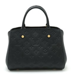 LOUIS VUITTON Louis Vuitton Monogram Empreinte Montaigne BB Handbag Noir Black Shoulder M41053