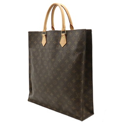 LOUIS VUITTON Louis Vuitton Monogram Sac Plat Tote Bag Handbag Square M51140