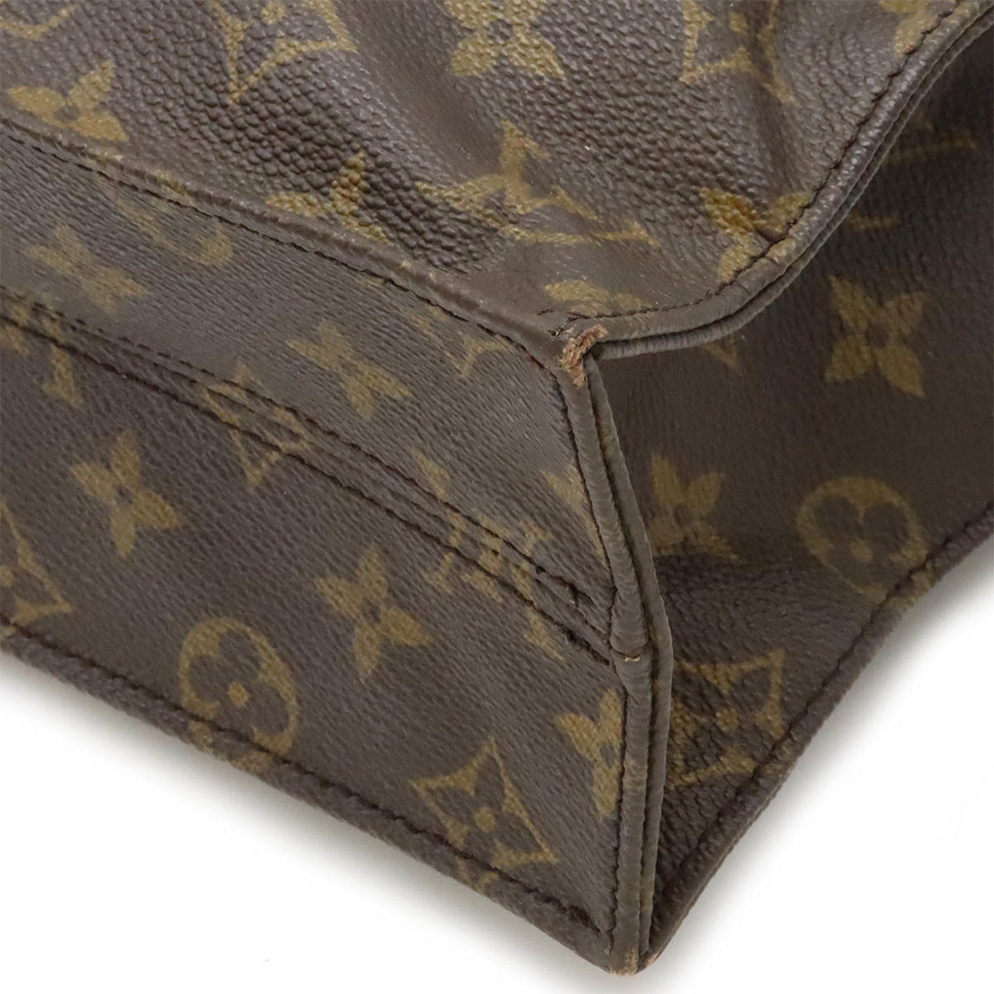 LOUIS VUITTON Louis Vuitton Monogram Sac Plat Tote Bag Handbag Square M51140