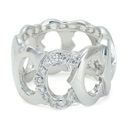 Cartier C de 1 motif diamond K18WG white gold ring