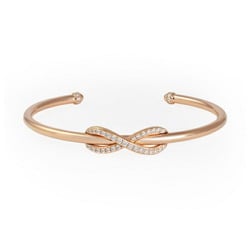Tiffany Infinity Diamond K18PG Pink Gold Bracelet