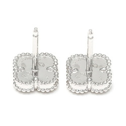 Van Cleef & Arpels Sweet Alhambra K18WG White Gold Earrings