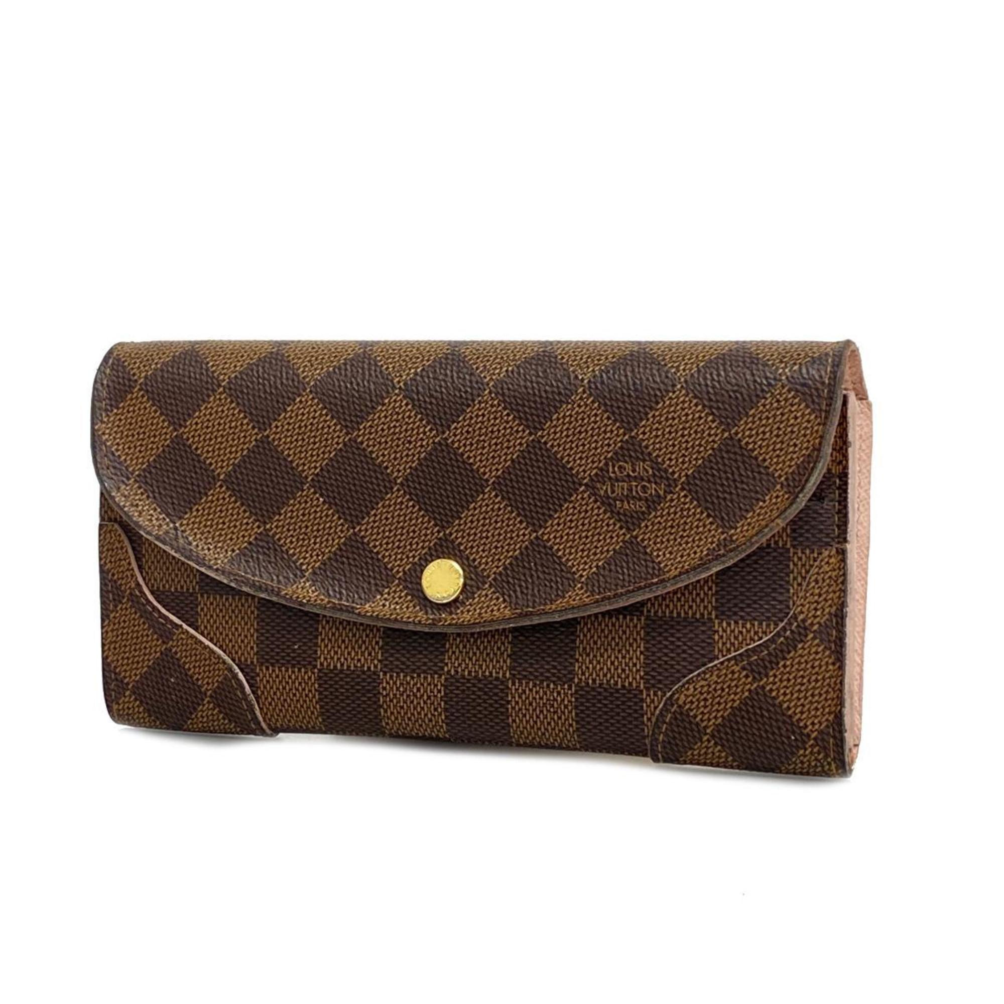 Louis Vuitton Long Wallet Damier Portefeuille Kaisa N61227 Rose Ballerine Ladies