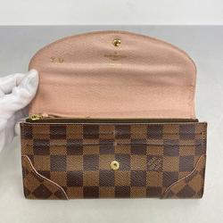 Louis Vuitton Long Wallet Damier Portefeuille Kaisa N61227 Rose Ballerine Ladies