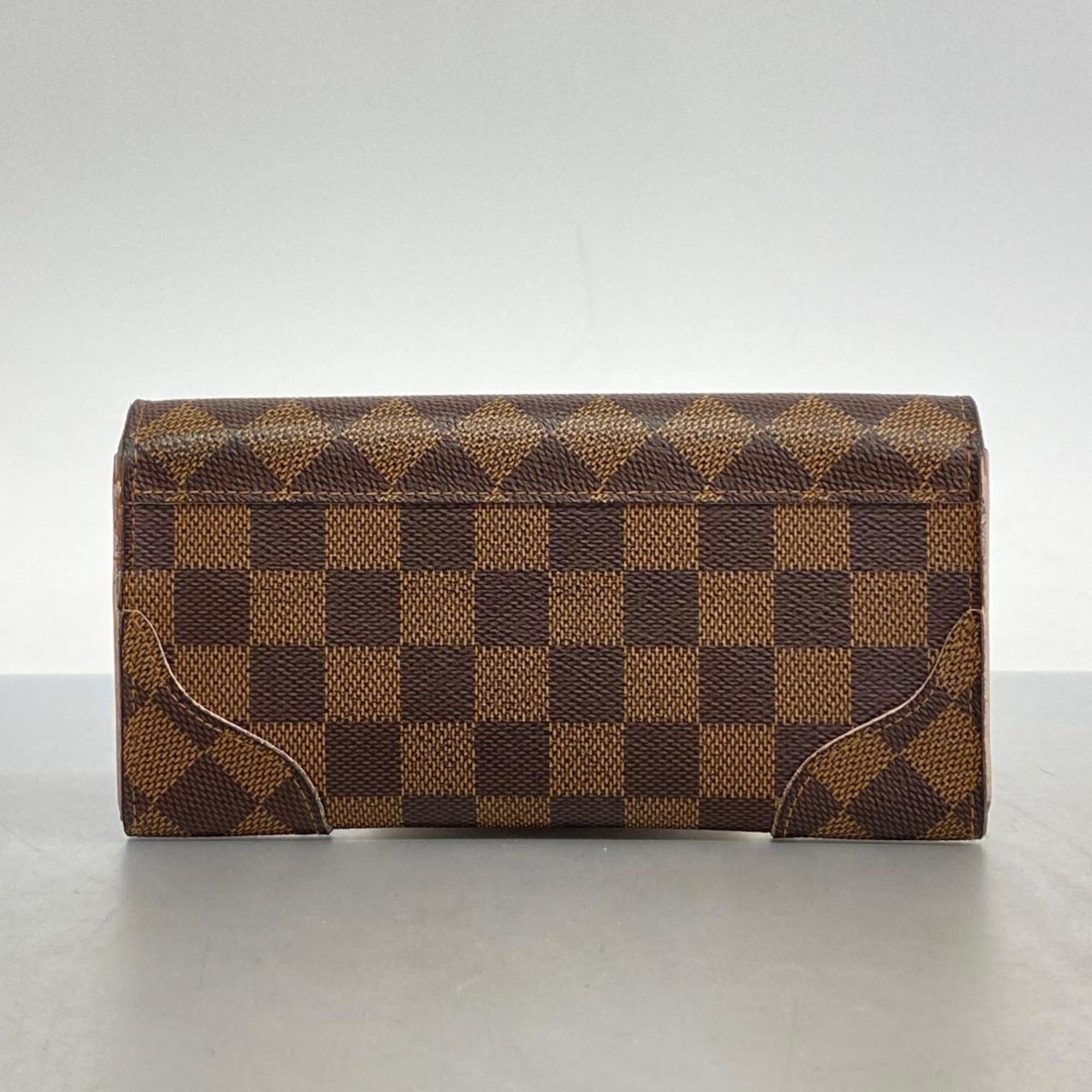 Louis Vuitton Long Wallet Damier Portefeuille Kaisa N61227 Rose Ballerine Ladies