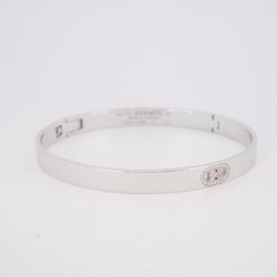 Hermes Bangle H d'Ancre Diamond K18WG White Gold Women's