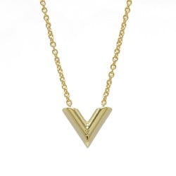 LOUIS VUITTON Louis Vuitton Necklace Essential V Pendant GP Gold M61083