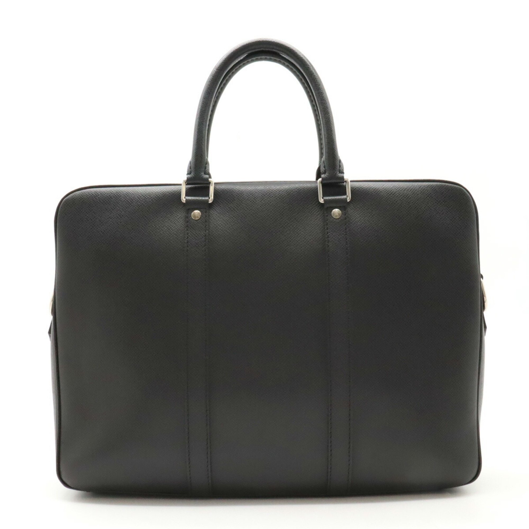 LOUIS VUITTON Taiga PDV Porte-Document Voyage PM Bag Ardoise Black Shoulder Strap Missing M33412